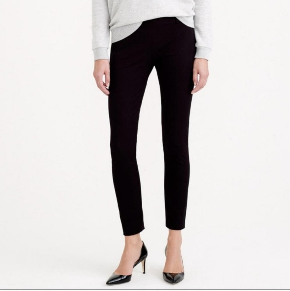 J. CREW Minnie Pant Cropped Stretch Twill Black